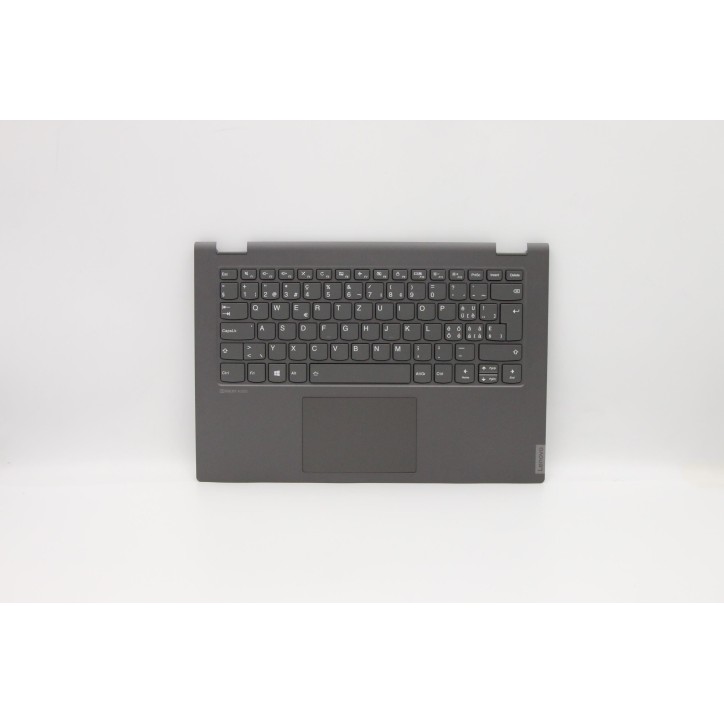 Lenovo 5CB0S17375 Palmrest Top Case con tastiera, Svizzera, nero, Retroilluminazione, Senza lettore di impronte digitali