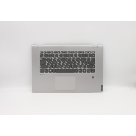 Lenovo 5CB0S17709 Palmrest Top Case con tastiera, Ebraico, Grigio, Retroilluminazione, Impronta digitale
