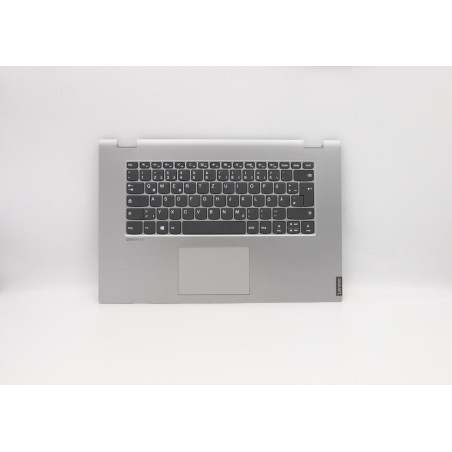 Lenovo 5CB0S17816 Palmrest Top Case con tastiera, Tedesco, grigio, Senza_retroilluminazione, Senza lettore di impronte digitali