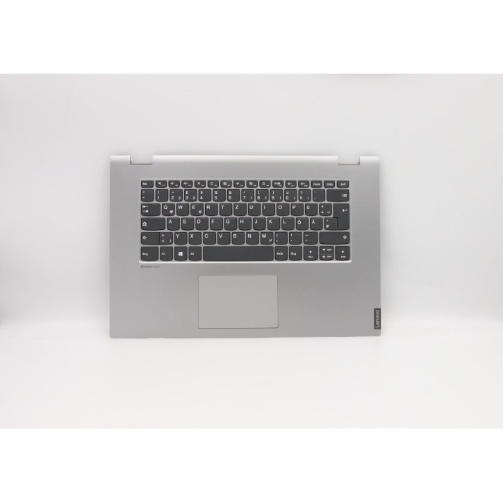 Lenovo 5CB0S17816 Palmrest Top Case con tastiera, Tedesco, grigio, Senza_retroilluminazione, Senza lettore di impronte digitali