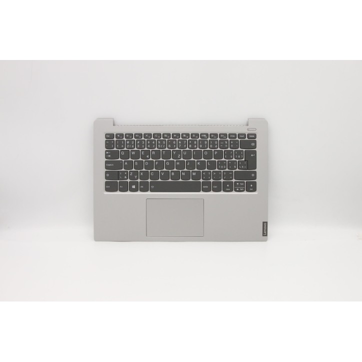 Lenovo 5CB0S18551 Palmrest Top Case con tastiera, Ceco, Grigio platino, Retroilluminazione, UK
