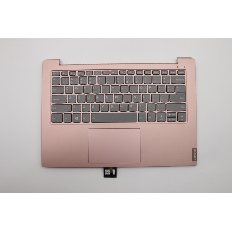 Lenovo 5CB0S18556 Palmrest Top Case con tastiera, Inglese (Stati Uniti), Rosa sabbia, Retroilluminazione