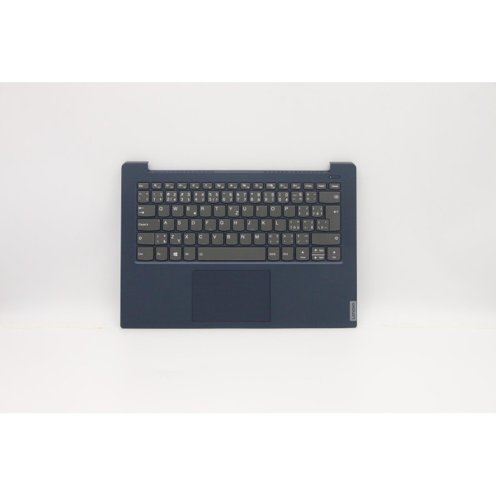 Lenovo 5CB0S18615 Palmrest Top Case con tastiera, Ceco/Slovacco, blu scuro, Retroilluminazione, UK