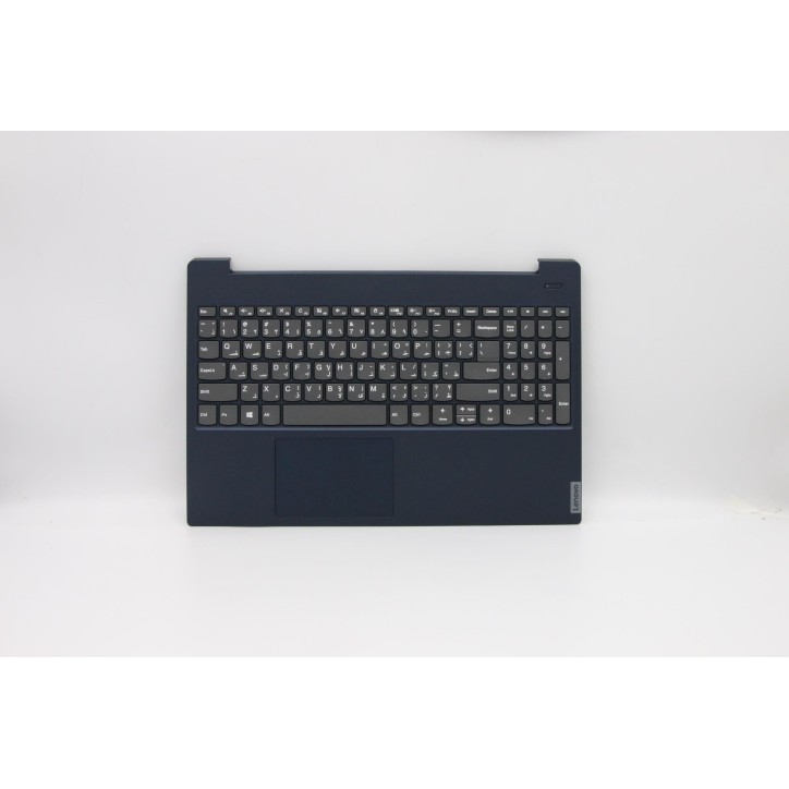 Lenovo 5CB0S18697 Palmrest Top Case con tastiera, Arabo, Blu, Senza retroilluminazione, US