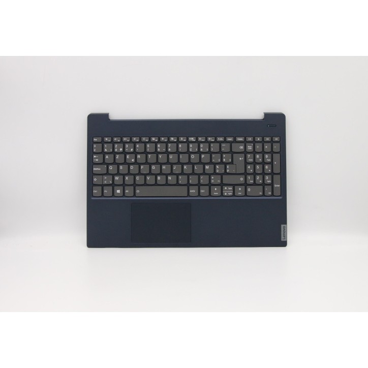 Lenovo 5CB0S18808 Palmrest Top Case con tastiera, Belga, Blu, Retroilluminazione, UK