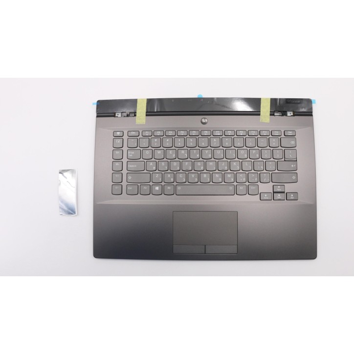 Lenovo 5CB0S56994 Palmrest Top Case con tastiera, Ebraico, nero, Retroilluminazione, Touchpad