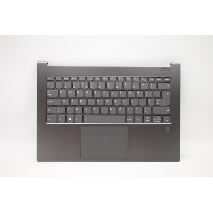 Lenovo 5CB0S72608 Palmrest Top Case con tastiera, Inglese Regno Unito, Grigio ferro