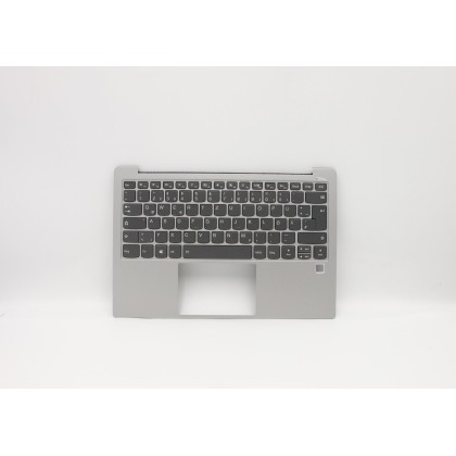 Lenovo 5CB0S72876 Palmrest Top Case con tastiera, Tedesco, Platinum, Retroilluminazione