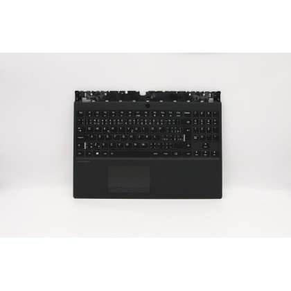 Lenovo 5CB0S91827 Palmrest Top Case con tastiera, Ceco/Slovacco, Retroilluminazione, UK