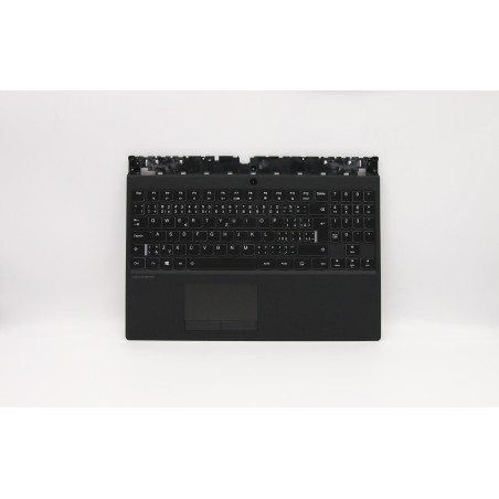 Lenovo 5CB0S91827 Palmrest Top Case con tastiera, Ceco/Slovacco, Retroilluminazione, UK