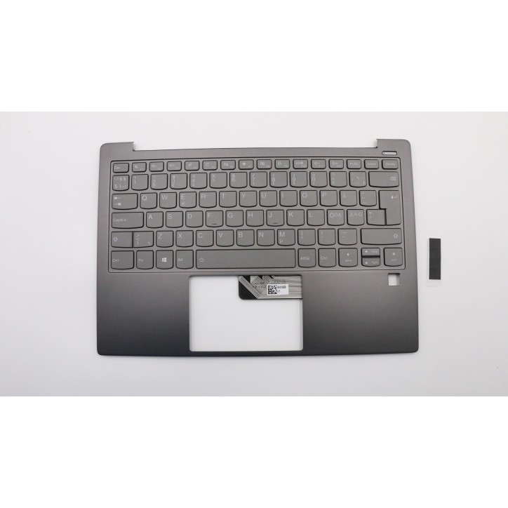 Lenovo 5CB0S95072 Palmrest Top Case con tastiera, Europa del Nord, Grigio ferro, Retroilluminazione
