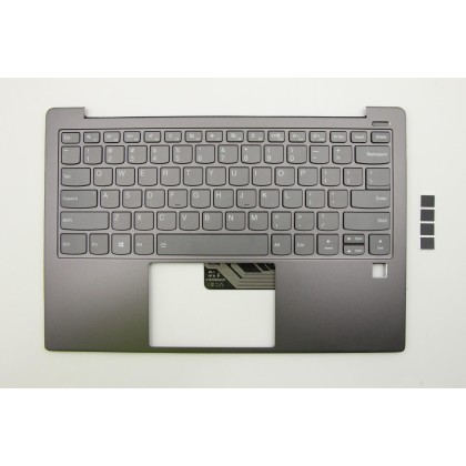 Lenovo 5CB0S95083 Palmrest Top Case con tastiera, Inglese (Stati Uniti), Grigio ferro, Retroilluminazione