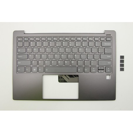 Lenovo 5CB0S95083 Palmrest Top Case con tastiera, Inglese (Stati Uniti), Grigio ferro, Retroilluminazione