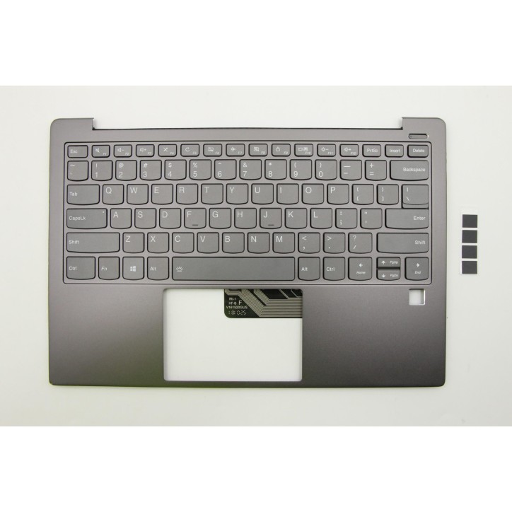Lenovo 5CB0S95083 Palmrest Top Case con tastiera, Inglese (Stati Uniti), Grigio ferro, Retroilluminazione