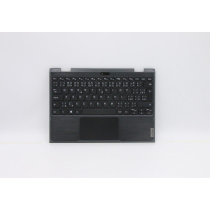 Lenovo 5CB0T45065 Palmrest Top Case con tastiera, Ceco, Senza retroilluminazione, UK