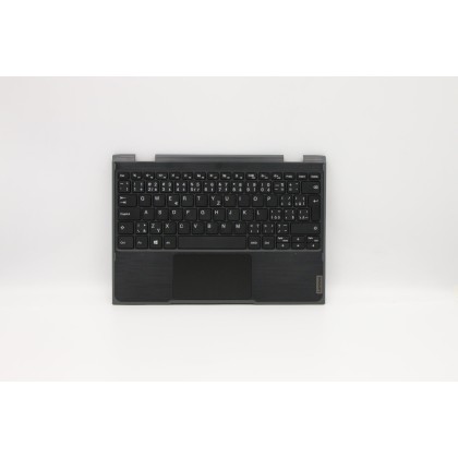 Lenovo 5CB0T45111 Palmrest Top Case con tastiera, Ceco, Senza retroilluminazione, UK