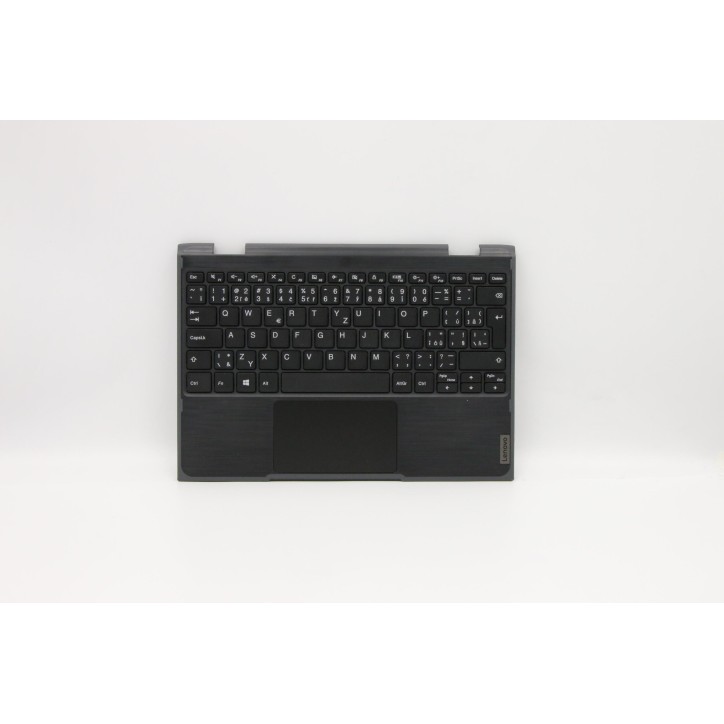 Lenovo 5CB0T45111 Palmrest Top Case con tastiera, Ceco, Senza retroilluminazione, UK
