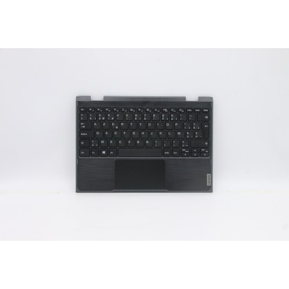 Lenovo 5CB0T45115 Palmrest Top Case con tastiera, Belga, Senza retroilluminazione, UK