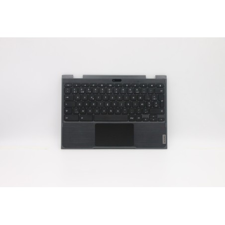 Lenovo 5CB0T79607 Palmrest Top Case con tastiera, Belga, Senza retroilluminazione, UK