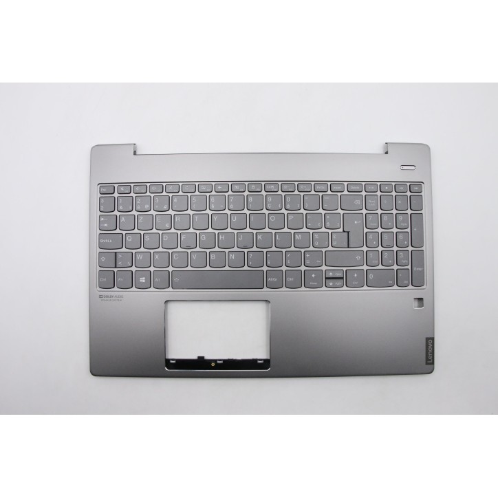 Lenovo 5CB0U42534 Palmrest Top Case con tastiera, Belga, Grigio minerale, UK