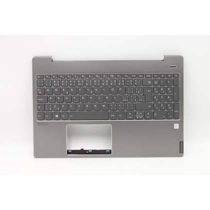 Lenovo 5CB0U42537 Palmrest Top Case con tastiera, Ceco, Grigio minerale, Retroilluminazione, UK
