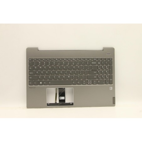 Lenovo 5CB0U42538 Palmrest Top Case con tastiera, Inglese (Stati Uniti), Grigio minerale, Retroilluminazione