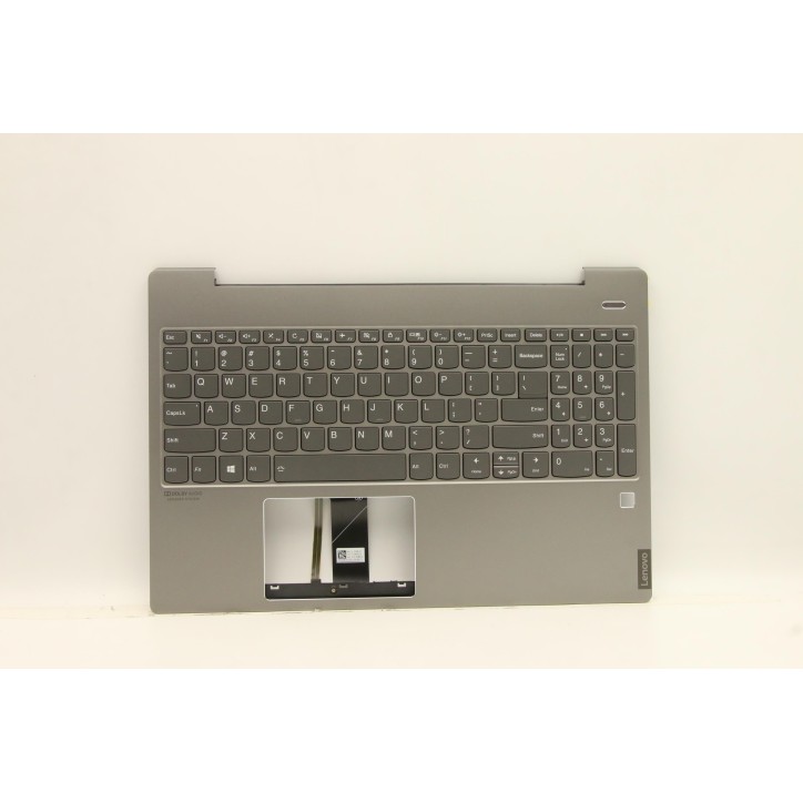 Lenovo 5CB0U42538 Palmrest Top Case con tastiera, Inglese (Stati Uniti), Grigio minerale, Retroilluminazione