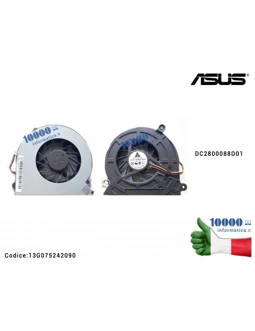 Ventola di Raffreddamento Fan CPU ASUS All In One ET2010 ET2011 (3 PIN) NCL30 KSB06105HA-9L01 ET2010AG ET2010AGT ET2010P ET2010P