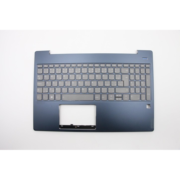 Lenovo 5CB0U42601 Palmrest Top Case con tastiera, Ceco, blu scuro, Retroilluminazione, UK