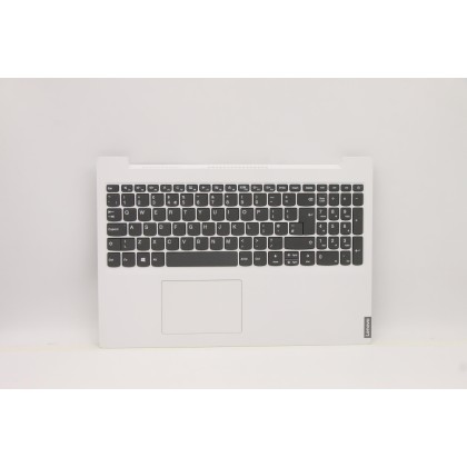 Lenovo 5CB0U42886 Palmrest Top Case con tastiera, Inglese Regno Unito, Bianco
