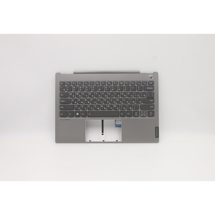 Lenovo 5CB0U43198 Palmrest Top Case con tastiera, Russo, Grigio minerale, Retroilluminazione