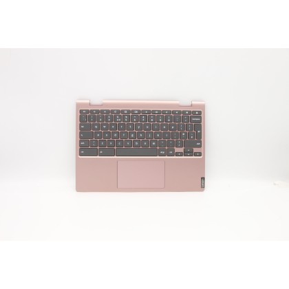 Lenovo 5CB0U43395 Palmrest Top Case con tastiera, Inglese Regno Unito, Rosa sabbia, Senza_retroilluminazione, Senza_lettore di i