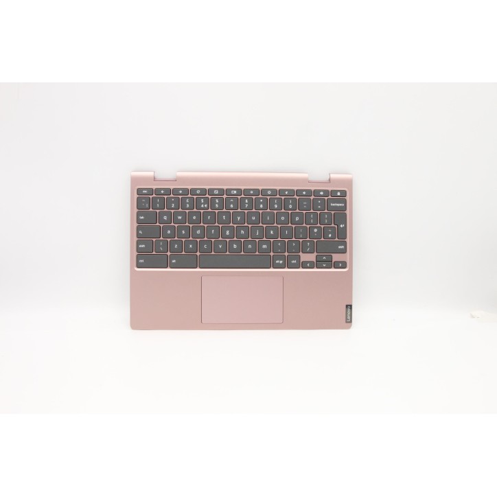 Lenovo 5CB0U43395 Palmrest Top Case con tastiera, Inglese Regno Unito, Rosa sabbia, Senza_retroilluminazione, Senza_lettore di i
