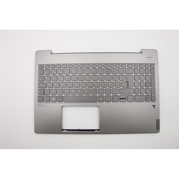 Lenovo 5CB0U43610 Palmrest Top Case con tastiera, Belga, Grigio minerale, Retroilluminazione, UK