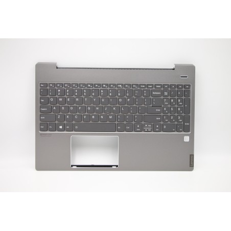 Lenovo 5CB0U43614 Palmrest Top Case con tastiera, Inglese (Stati Uniti), Grigio minerale, Retroilluminazione