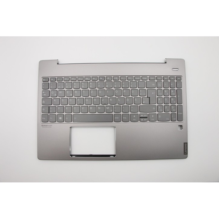 Lenovo 5CB0U43619 Palmrest Top Case con tastiera, Tedesco, Grigio minerale, Retroilluminazione