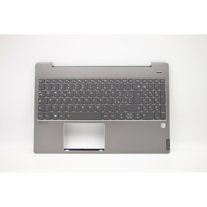 Lenovo 5CB0U43625 Palmrest Top Case con tastiera, Italiano, Grigio minerale