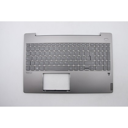 Lenovo 5CB0U43633 Palmrest Top Case con tastiera, Spagnolo, Grigio minerale, Retroilluminazione