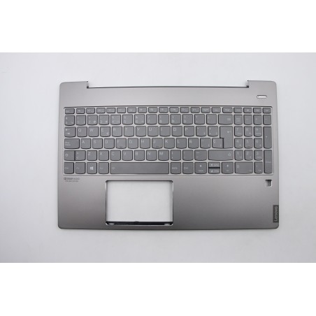 Lenovo 5CB0U43633 Palmrest Top Case con tastiera, Spagnolo, Grigio minerale, Retroilluminazione