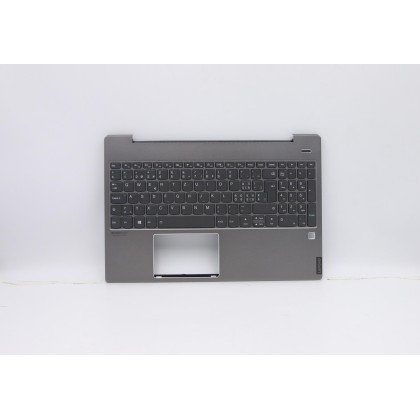 Lenovo 5CB0U43634 Palmrest Top Case con tastiera, Svizzera, Grigio minerale