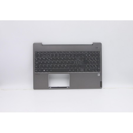 Lenovo 5CB0U43634 Palmrest Top Case con tastiera, Svizzera, Grigio minerale