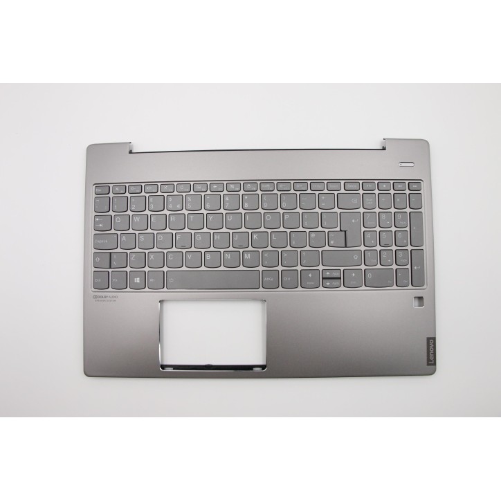 Lenovo 5CB0U43638 Palmrest Top Case con tastiera, Inglese Regno Unito, Grigio minerale