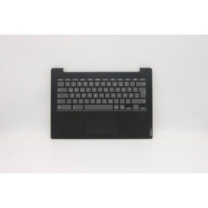 Lenovo 5CB0U43713 Palmrest Top Case con tastiera, Inglese Regno Unito, Nero onice, Senza_retroilluminazione, Senza_lettore di im