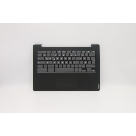 Lenovo 5CB0U43713 Palmrest Top Case con tastiera, Inglese Regno Unito, Nero onice, Senza_retroilluminazione, Senza_lettore di im