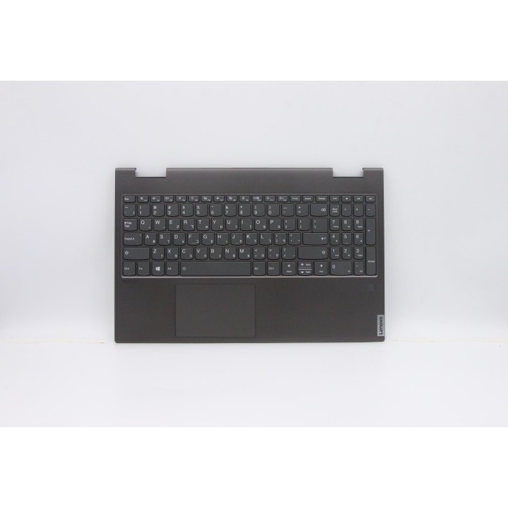 Lenovo 5CB0U43798 Palmrest Top Case con tastiera, Ebraico, Grigio ferro, Retroilluminazione