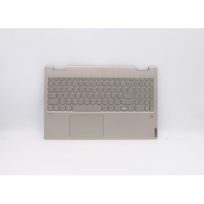 Lenovo 5CB0U43843 Palmrest Top Case con tastiera, Inglese (Stati Uniti/Europa), Mica, Retroilluminazione