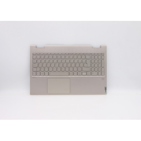 Lenovo 5CB0U43848 Palmrest Top Case con tastiera, Belga, mica, UK