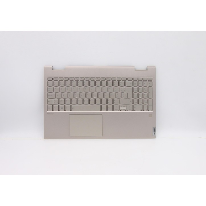 Lenovo 5CB0U43848 Palmrest Top Case con tastiera, Belga, mica, UK