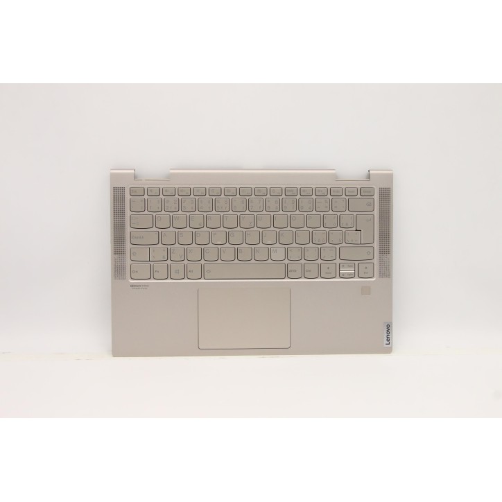 Lenovo 5CB0U43984 Palmrest Top Case con tastiera, Ceco, mica, Retroilluminazione, UK
