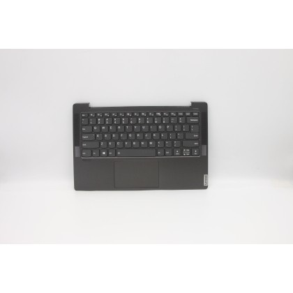Lenovo 5CB0U44082 Palmrest Top Case con tastiera, Inglese (Stati Uniti), Grigio ferro, Retroilluminazione